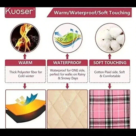 Dog 🐶 Jacket!  Reversible, Waterproof, Windproof size Large - Picture 8 of 11